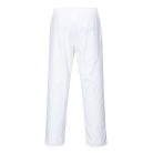 Căutați pantaloni confortabili și igienici pentru mediul alimentar? Portwest 2208 Pantaloni Brutar Albi Mărimea 4XL